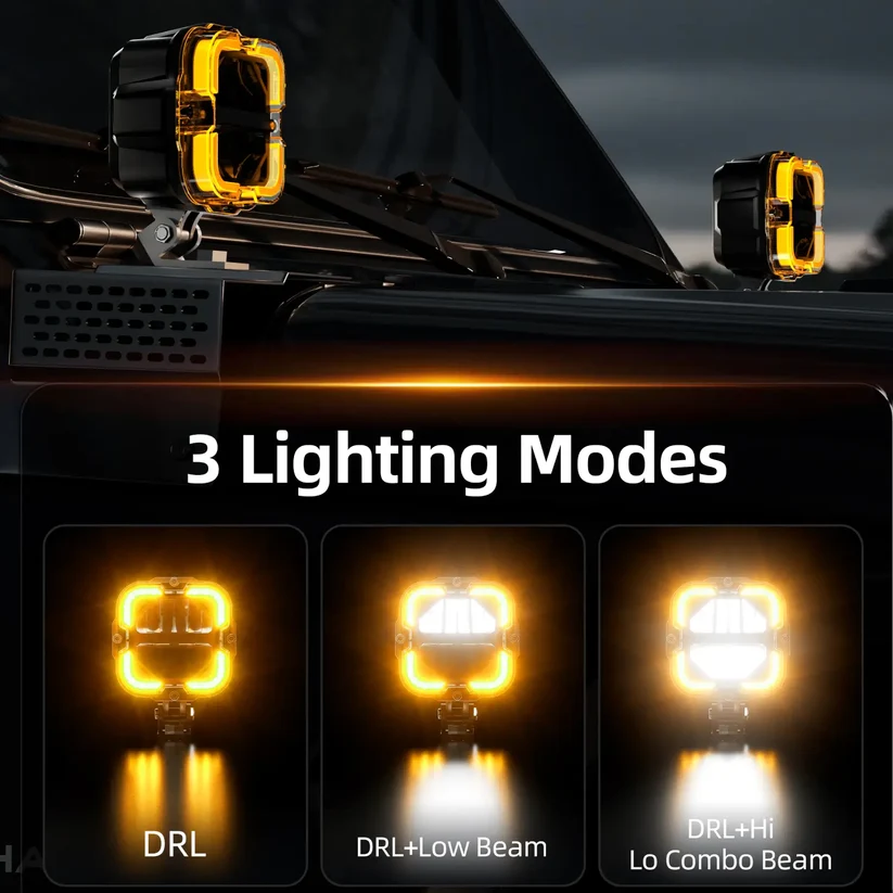 4 inch led driving lights pod for truck offroad vehicle jeep atv utv 1