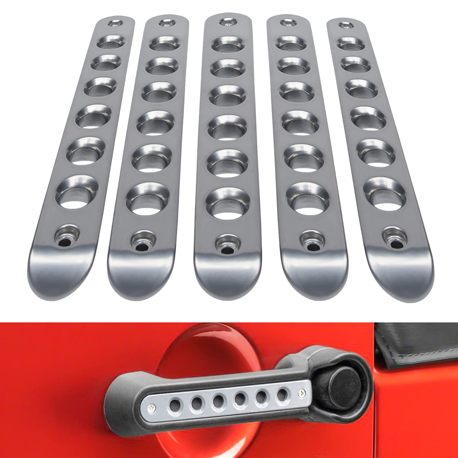 JK Silver Handle Inserts with Holes